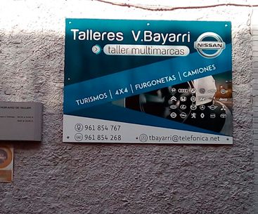 Talleres Vicente Bayarri aviso